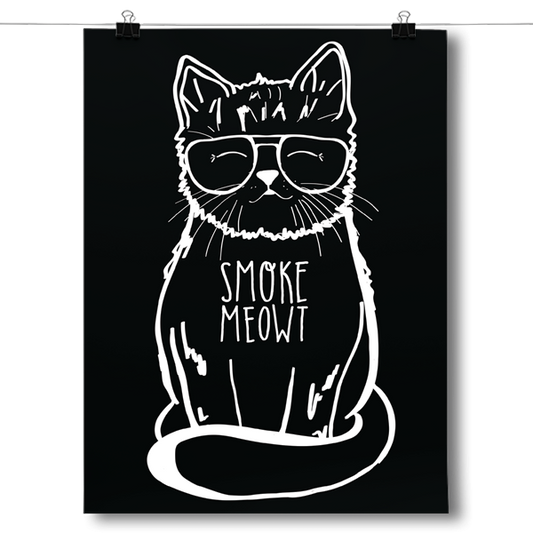 Smoke Meowt - Stoner Cat Poster
