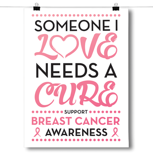 Breast Cancer - Someone I Love Poster