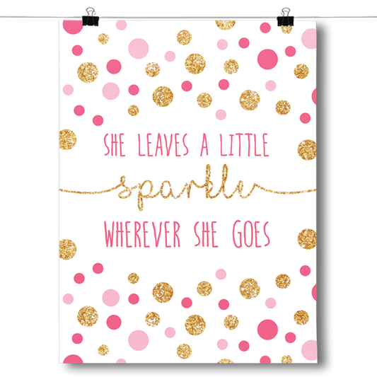 She Leaves a Little Sparkle Poster