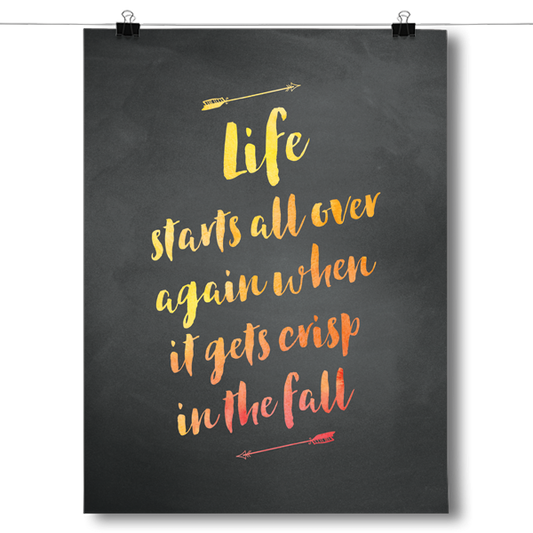 Life Starts All Over Again Poster