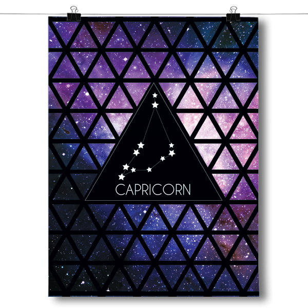 Zodiac Constellation - Capricorn Poster