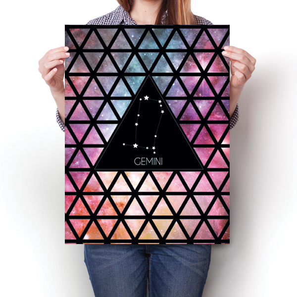 Zodiac Constellation - Gemini Poster