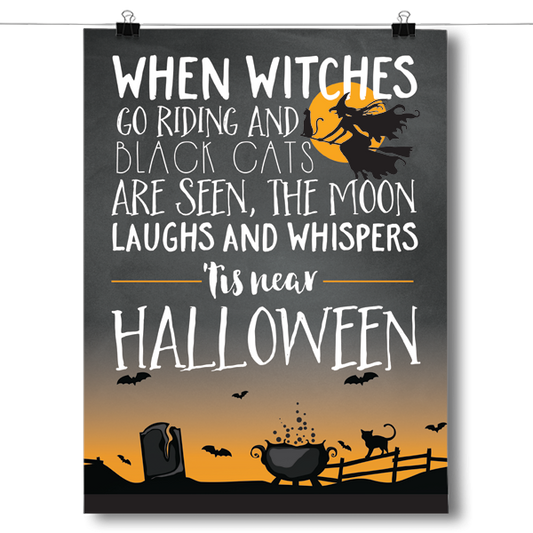 When Witches Go Riding Poster