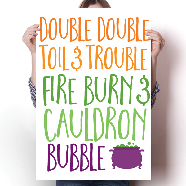 Double Double, Toil and Trouble Poster