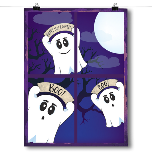 Halloween Ghosts Poster