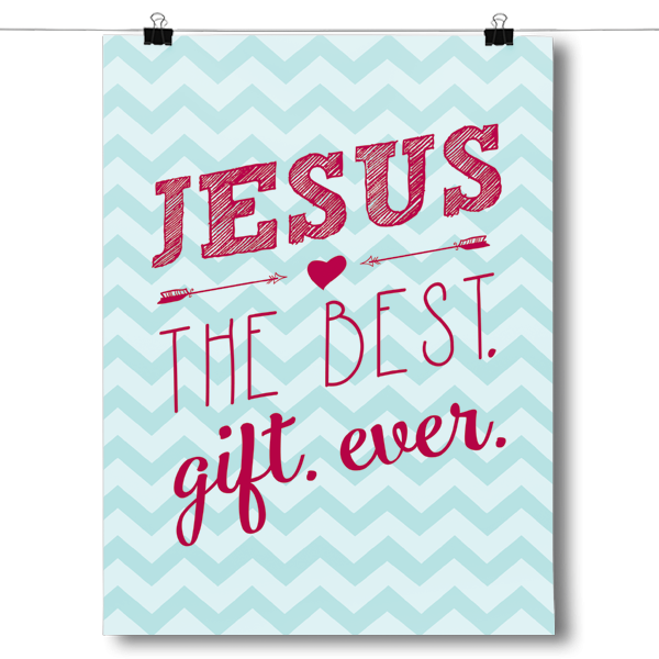 Jesus - The Best Gift Ever Poster – Inspired Silver