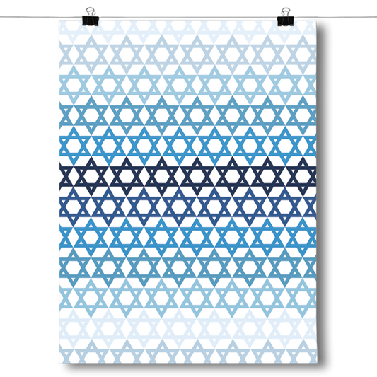 Hanukkah - Gradient Pattern Poster
