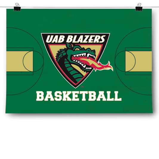UAB Blazers - Basketball Court Poster