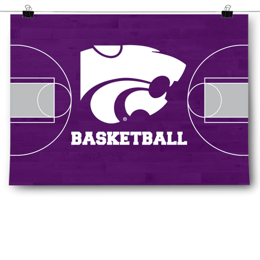 Kansas State Wildcats - Basketball Court Poster