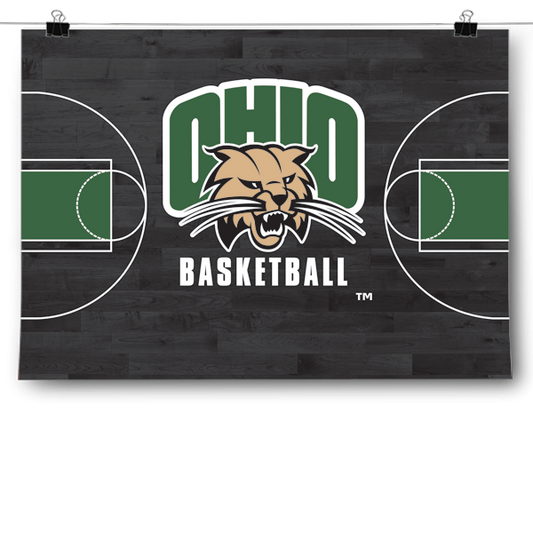 Ohio University Bobcats - Basketball Court Poster