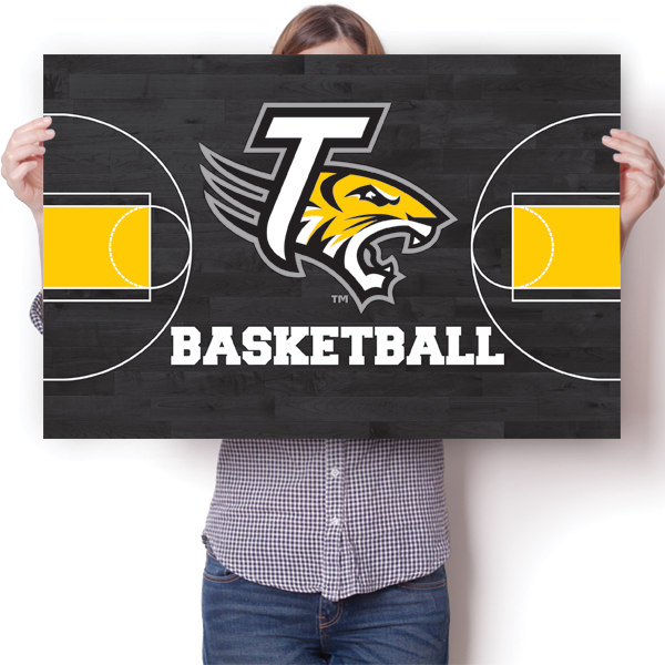 Towson University Tigers - Basketball Court Poster