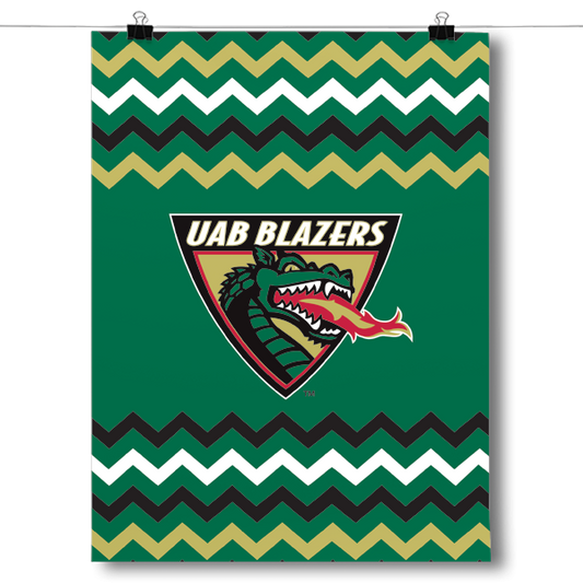 UAB Blazers - Chevron Poster