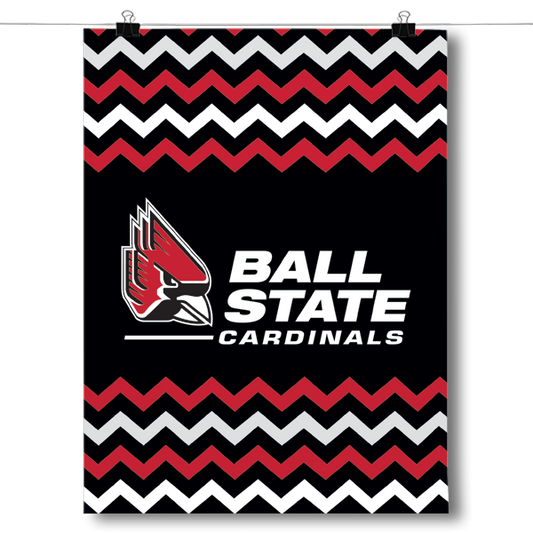 Ball State Cardinals - Chevron Poster