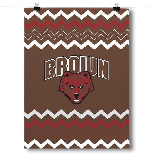 Brown University Bears - Chevron Poster