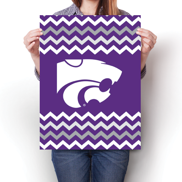 Kansas State Wildcats - Chevron Poster