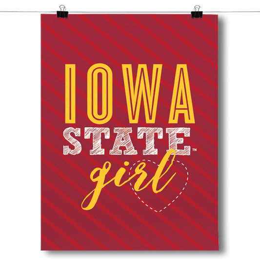 Iowa State Girl Poster