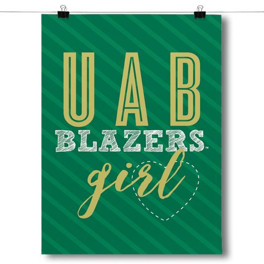 UAB Blazers Girl Poster