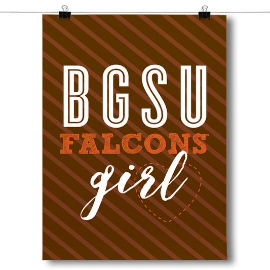 BGSU Falcons Girl Poster