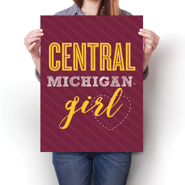 Central MIchigan Girl Poster