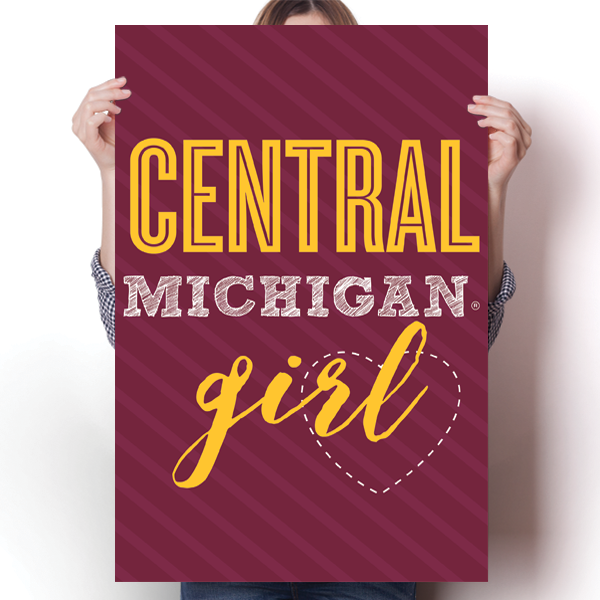 Central MIchigan Girl Poster