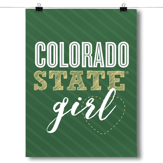 Colorado State Girl Poster