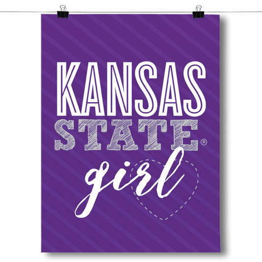 Kansas State Girl Poster