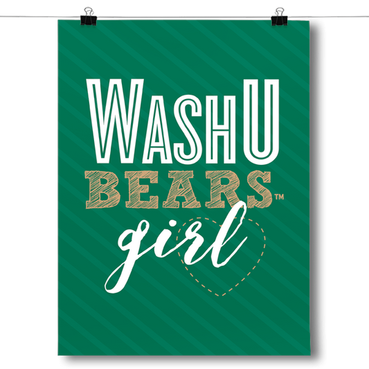 Wash U Bears Girl Poster