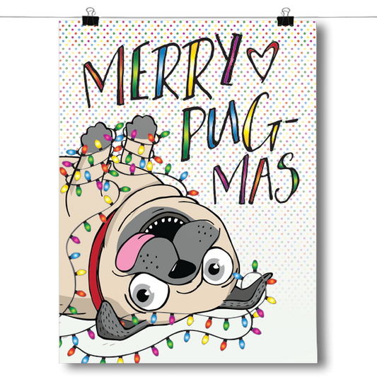 Merry Pugmas - Christmas Poster