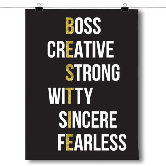 BESTIE - Gold Poster