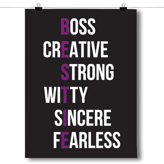 BESTIE - Purple Poster