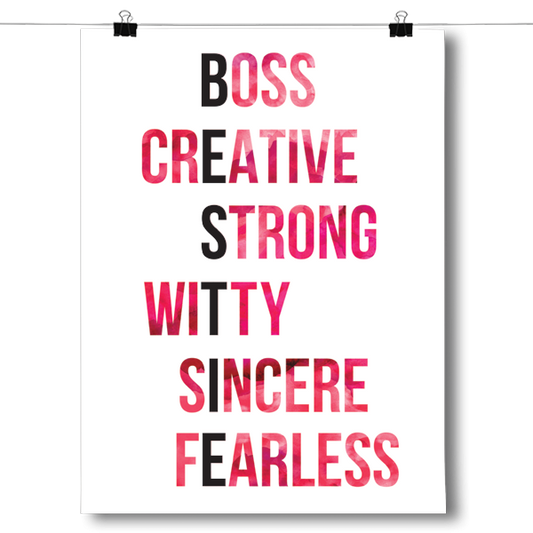 BESTIE - Watercolor Cherry Pop Poster