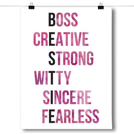 BESTIE - Watercolor Berries Poster