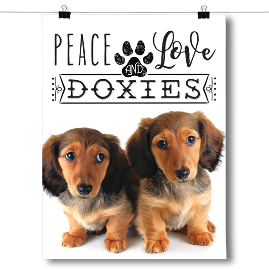 Peace Love and Doxies - Real Life Poster