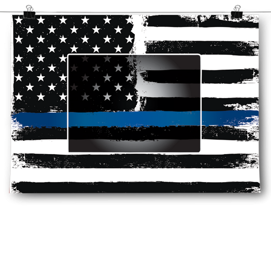 Thin Blue Line - Colorado Poster