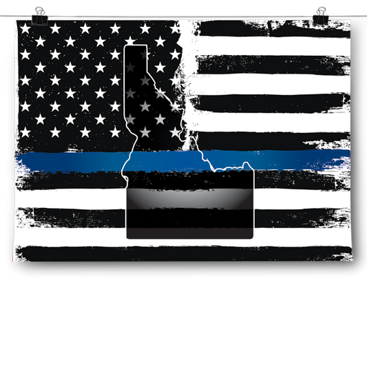 Thin Blue Line - Idaho Poster