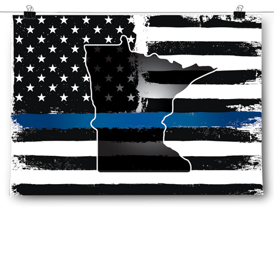 Thin Blue Line - Minnesota Poster