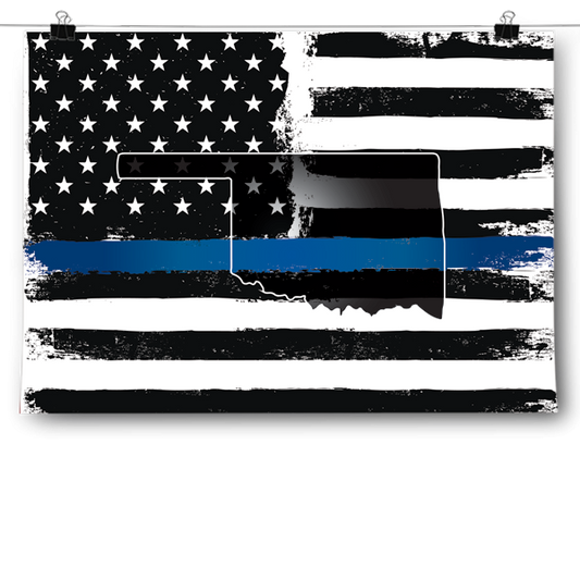 Thin Blue Line - Oklahoma Poster