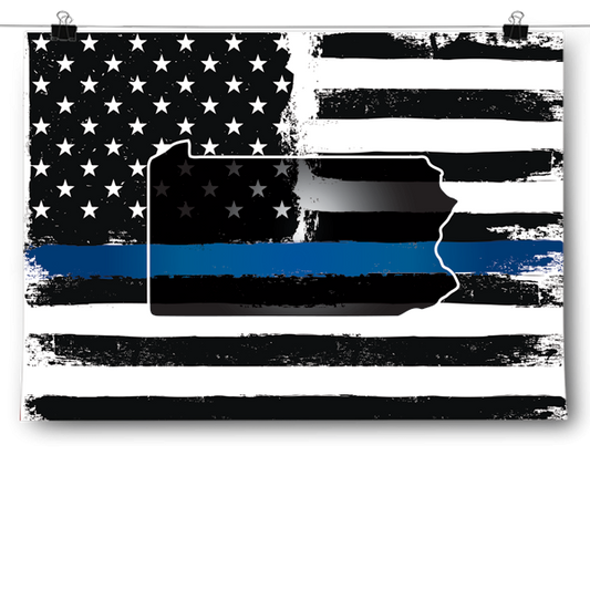 Thin Blue Line - Pennsylvania Poster