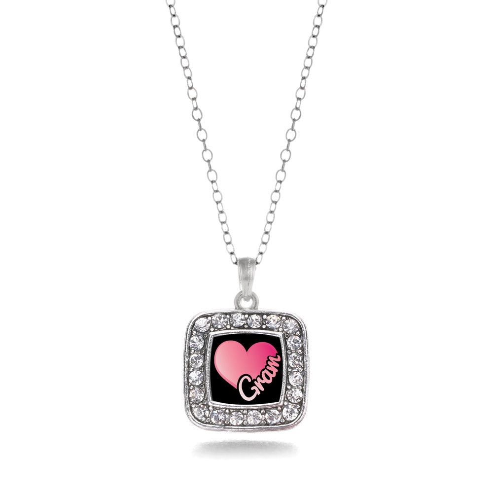 Silver Gram Square Charm Classic Necklace