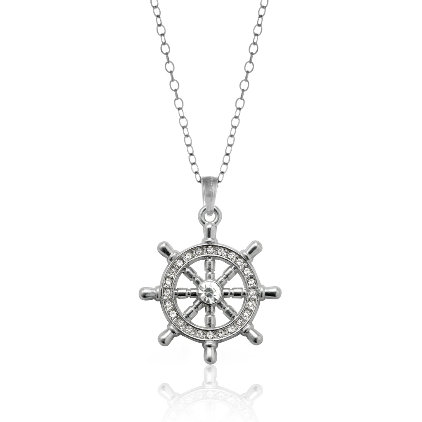 Silver Nautical Charm Classic Necklace