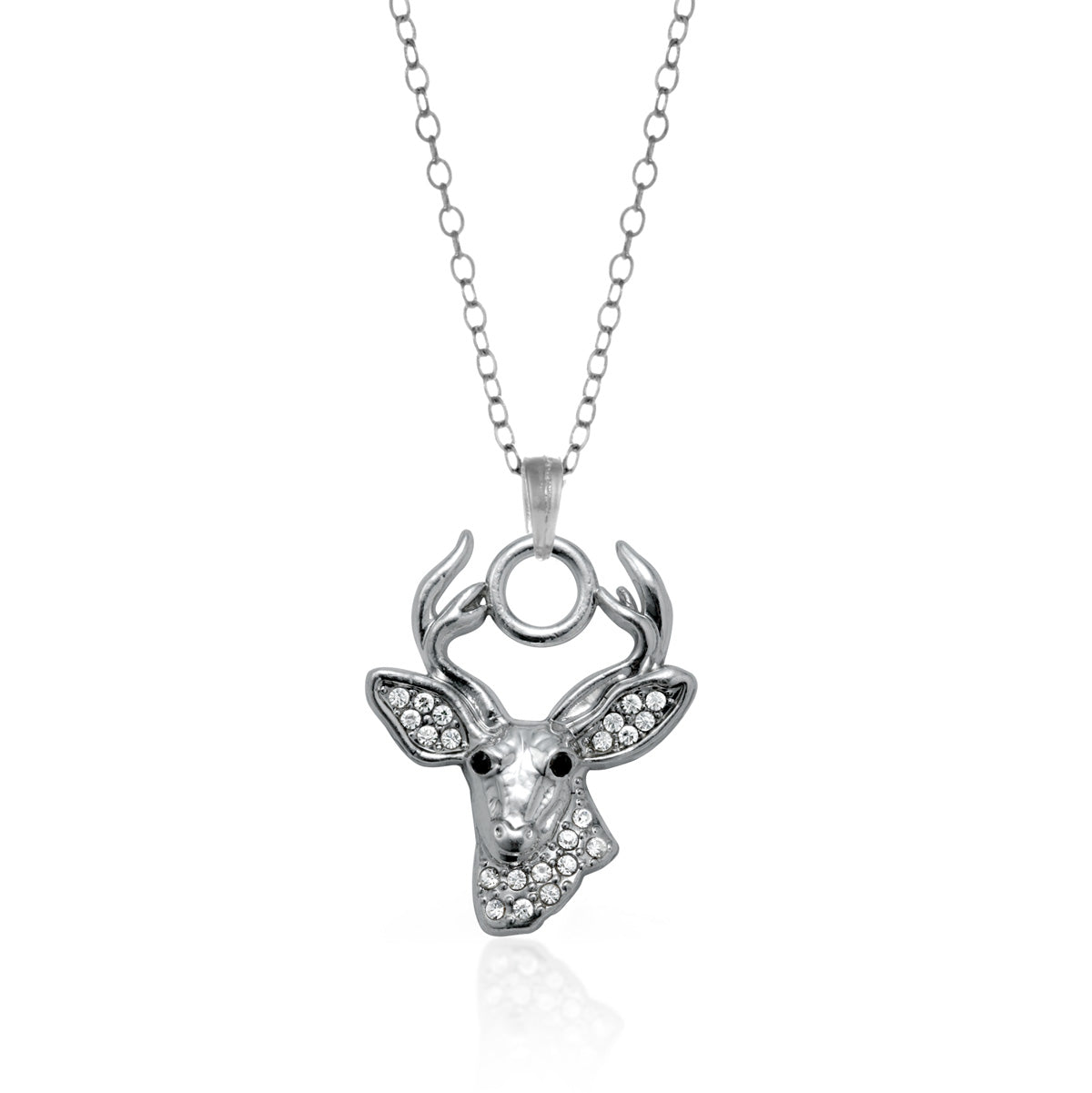 Silver Deer Charm Classic Necklace