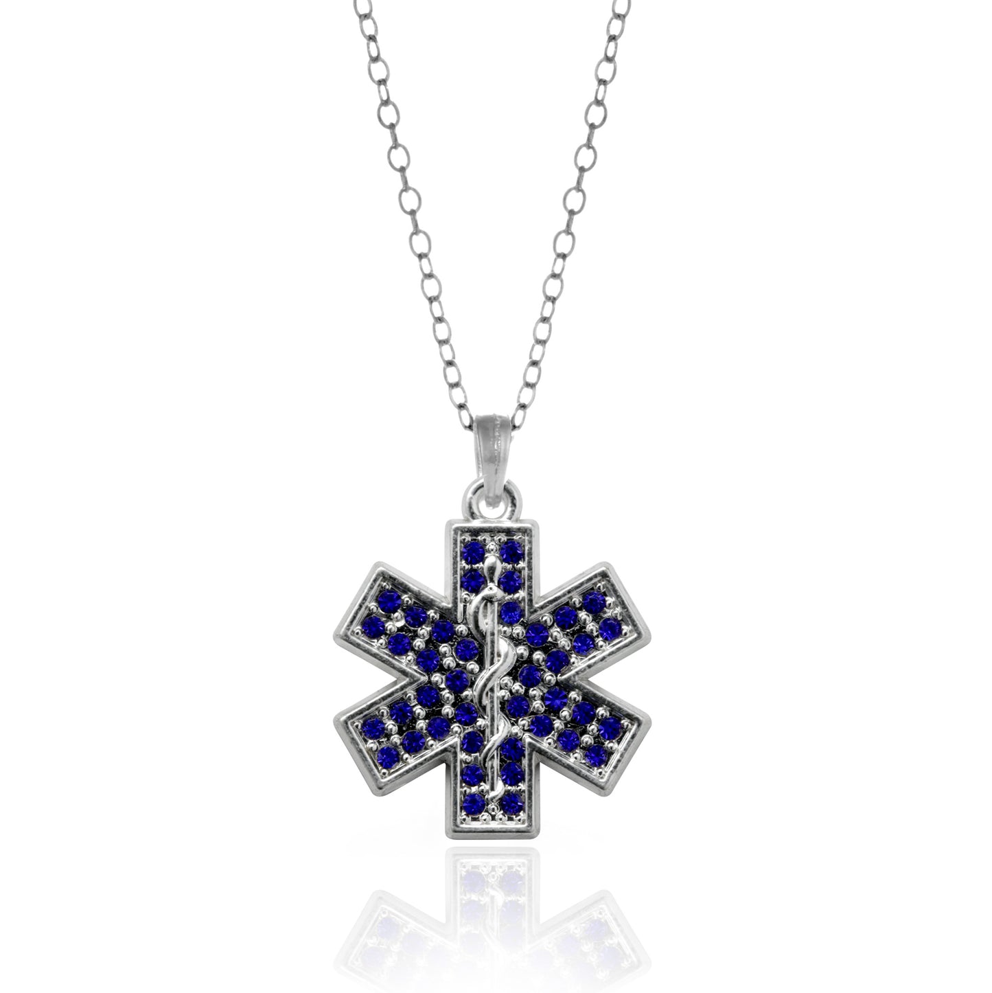 Silver EMT Charm Classic Necklace