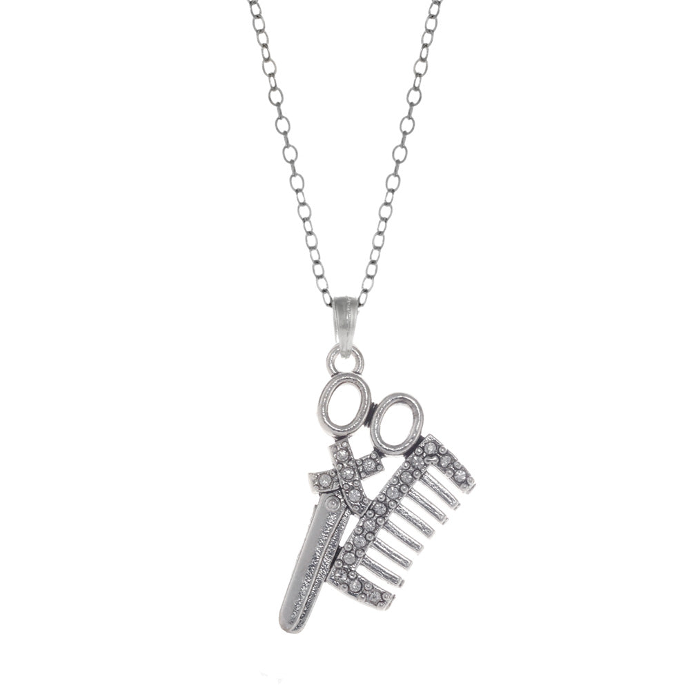 Silver Stylist Charm Classic Necklace