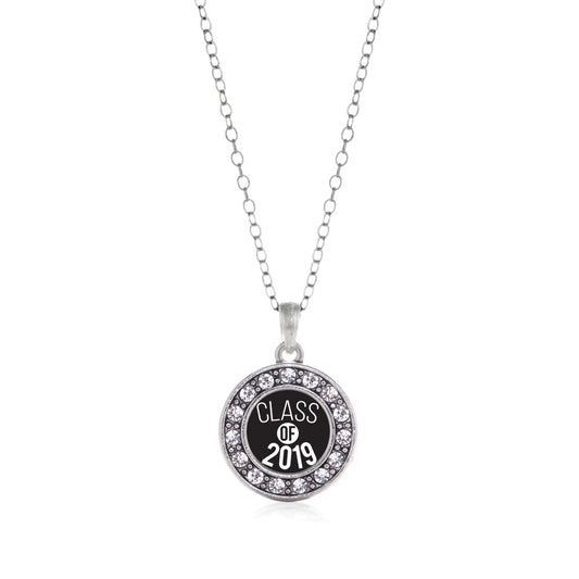 Silver Class of 2019 Circle Charm Classic Necklace