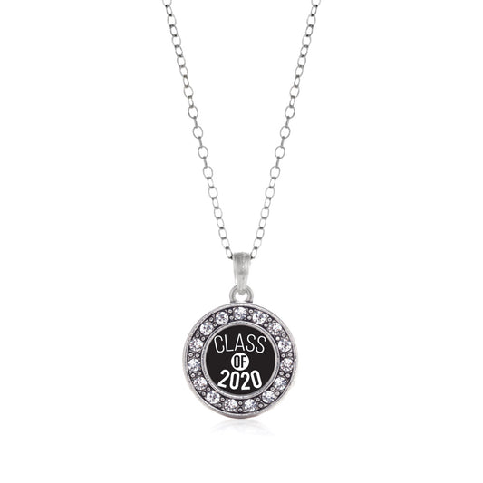 Silver Class of 2020 Circle Charm Classic Necklace