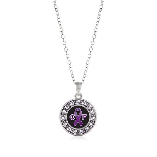 Silver Cystic Fibrosis Circle Charm Classic Necklace