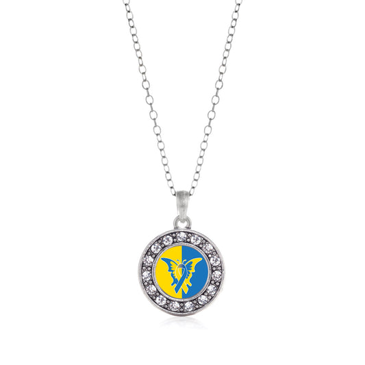 Silver Down Syndrome Awareness Circle Charm Classic Necklace