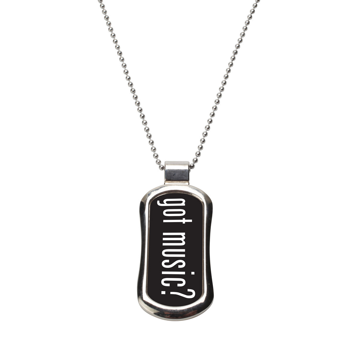 Steel Got Music Dog Tag Necklace