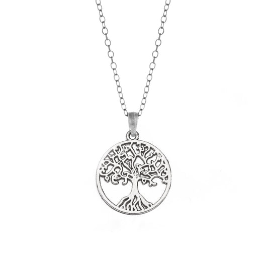 Silver Tree Of Life Charm Classic Necklace