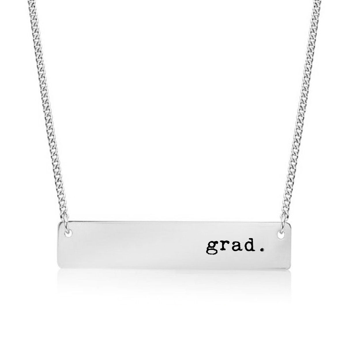 Silver Grad. Bar Necklace